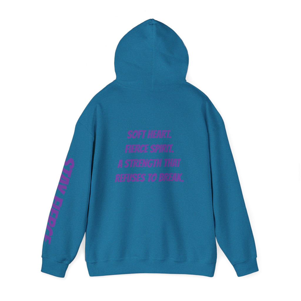 Sassys Soft Heart Fierce Spirit | Personalized Back-Print Hoodie