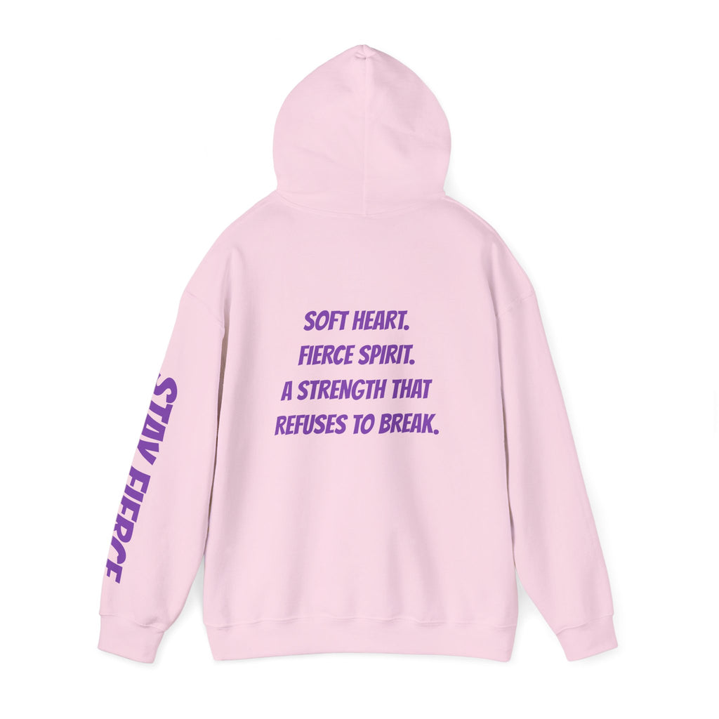 Sassys Soft Heart Fierce Spirit | Personalized Back-Print Hoodie