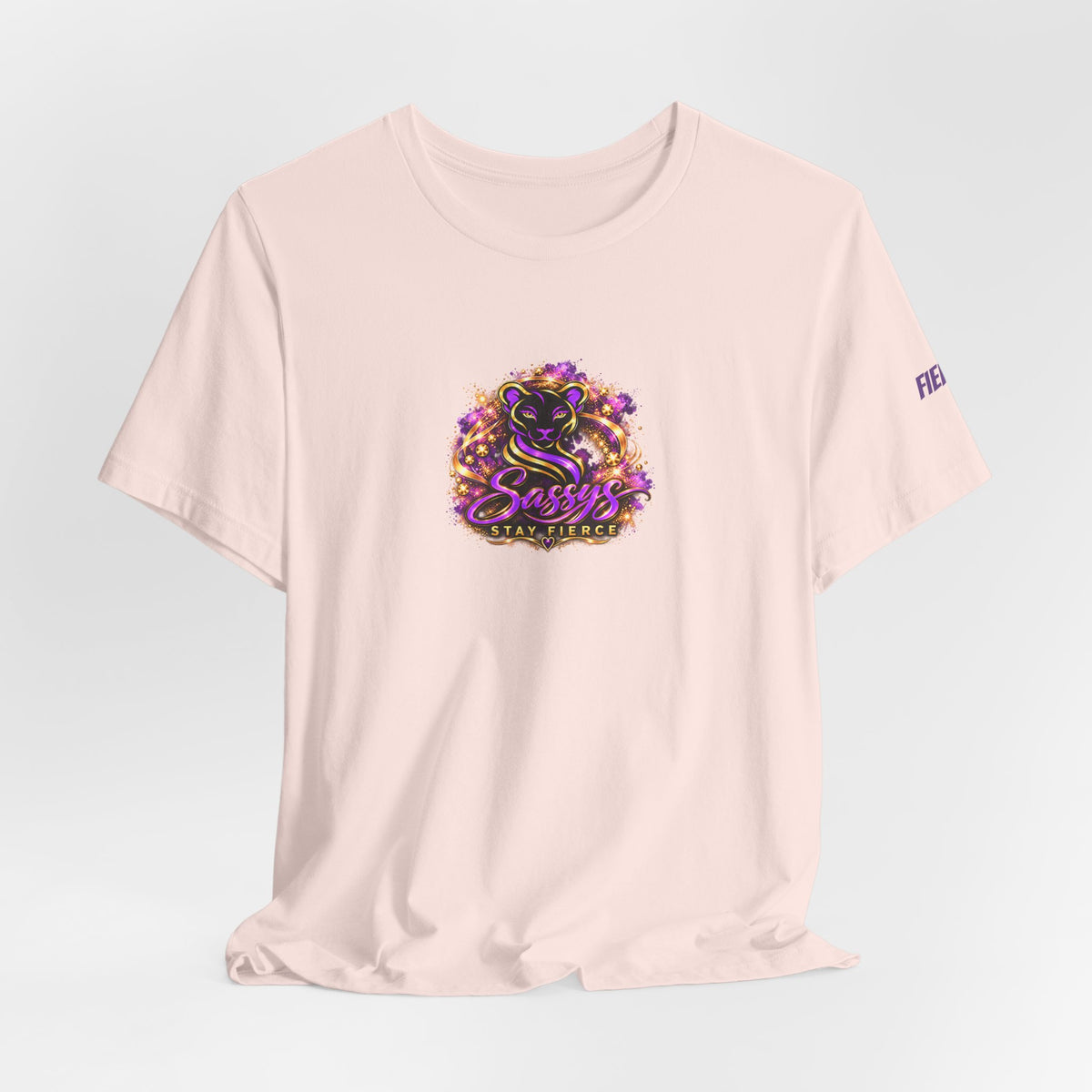 Sassys A Little Sass A Lot of Strength | Personalized Back-Print T-Shirt