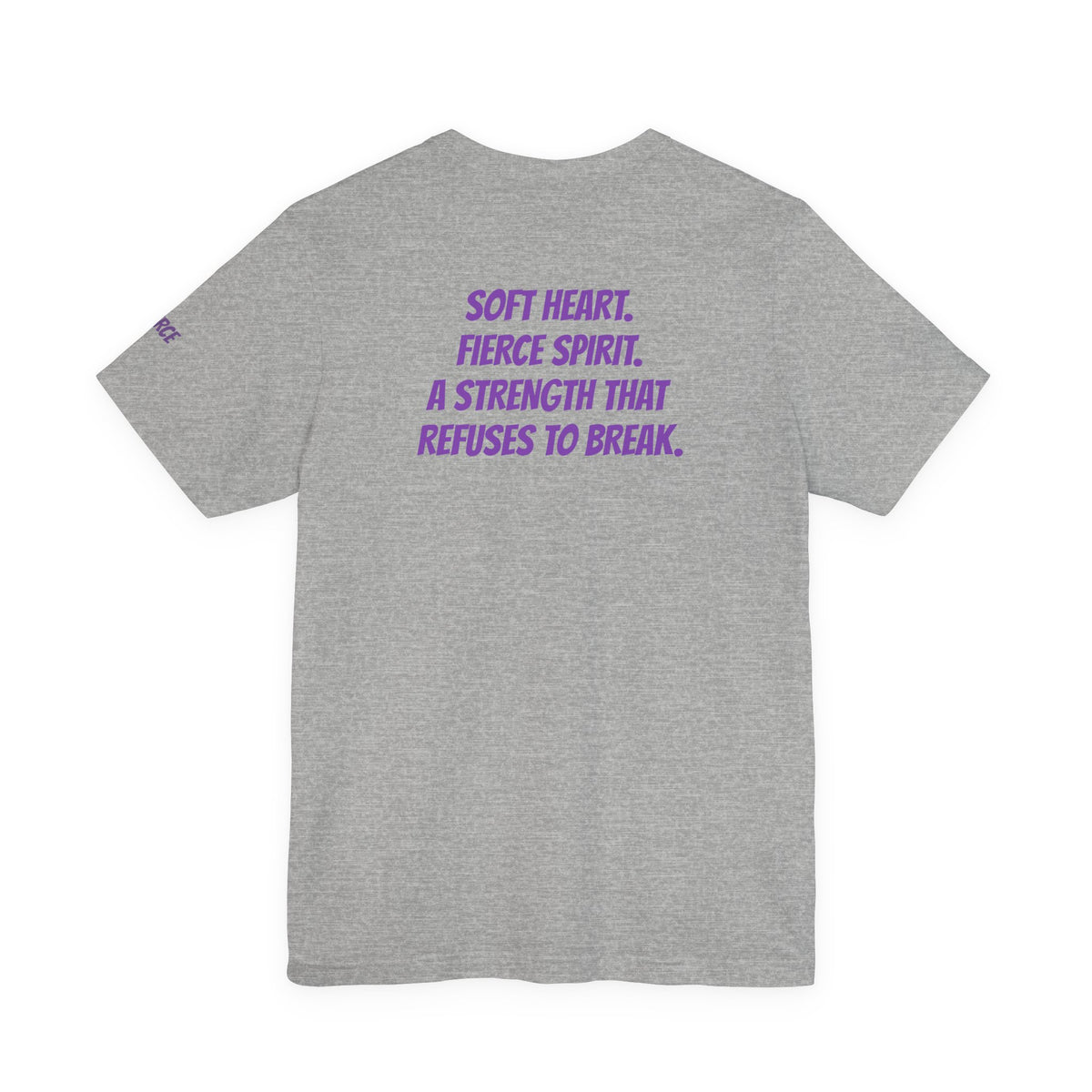 Sassys Soft Heart Fierce Spirit | Personalized Back-Print T-Shirt