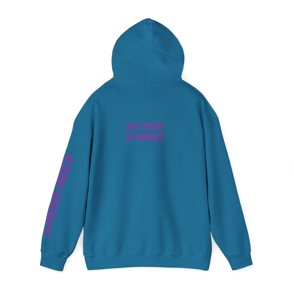 Sassys Not Yours to Manage | Personalized Back-Print Hoodie