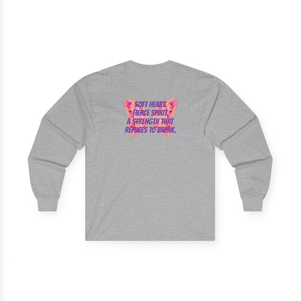 Sassys Butterfly Sparkle | Personalized Long-Sleeve Tee