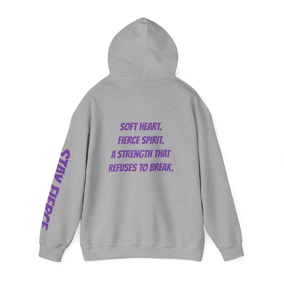 Sassys Soft Heart Fierce Spirit | Personalized Back-Print Hoodie