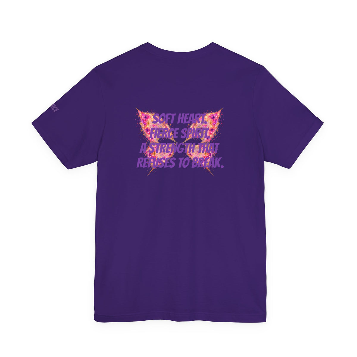 Sassys Butterfly Sparkle | Personalized Back-Print T-Shirt