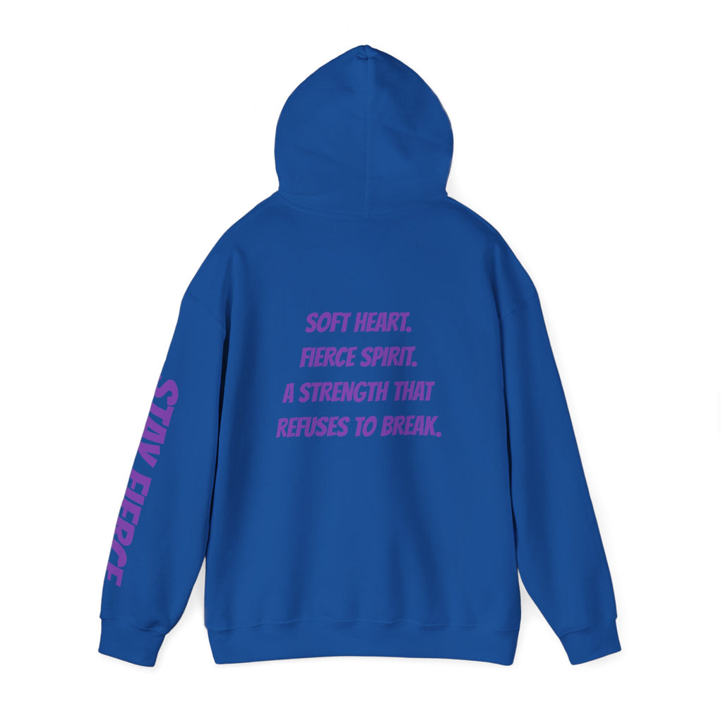 Sassys Soft Heart Fierce Spirit | Personalized Back-Print Hoodie