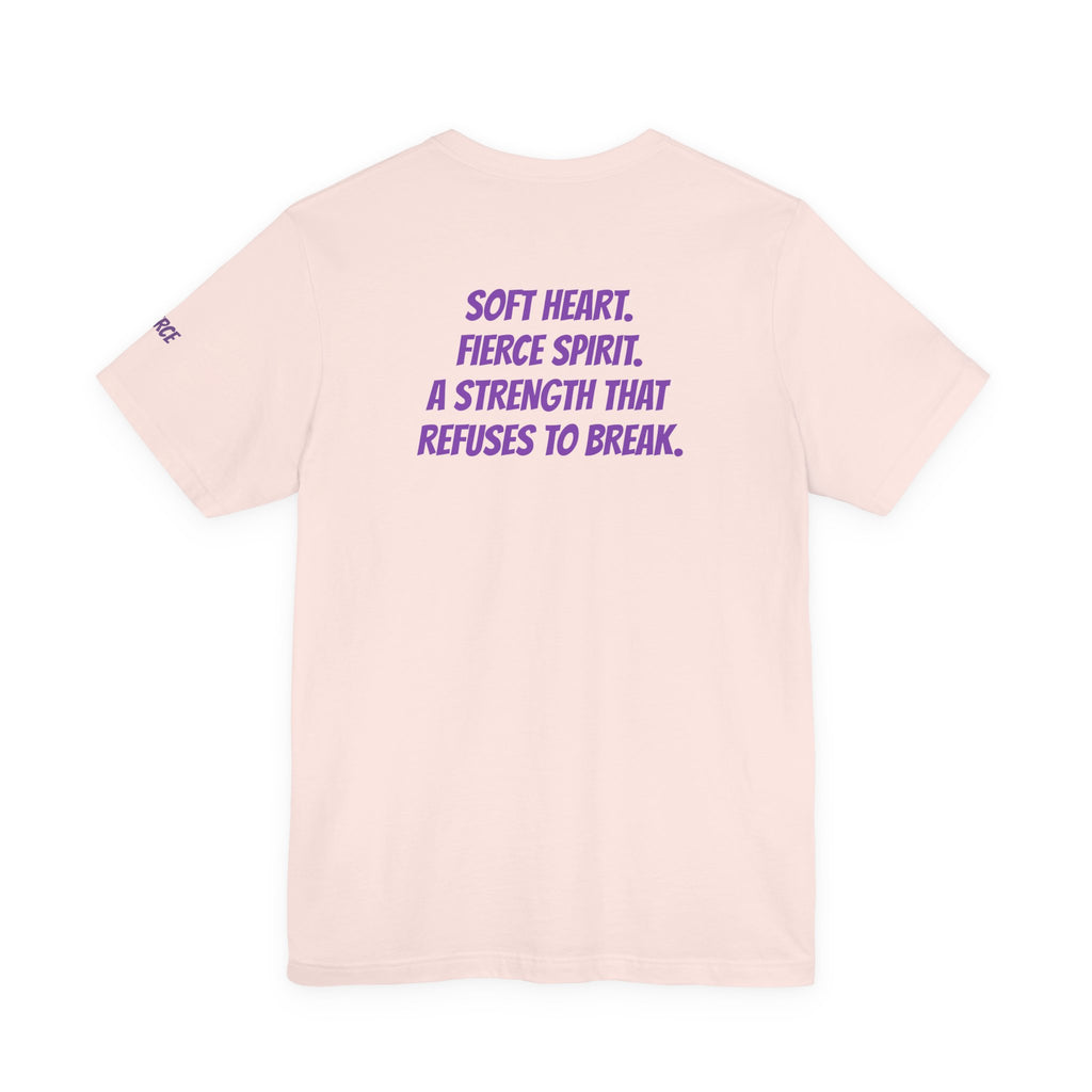 Sassys Soft Heart Fierce Spirit | Personalized Back-Print T-Shirt