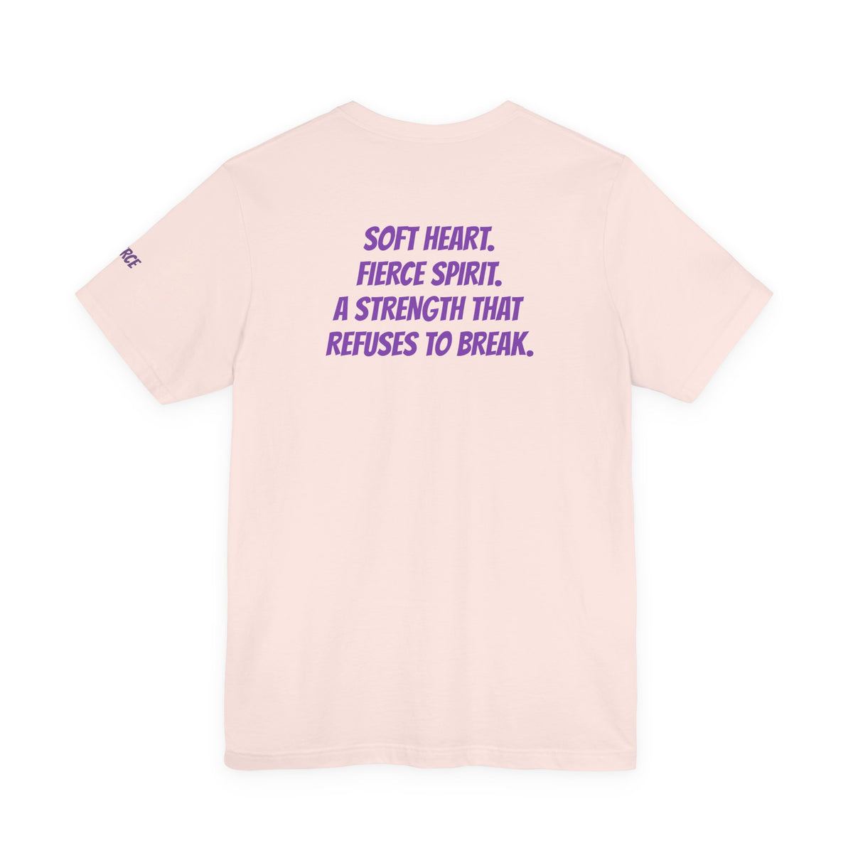 Sassys Soft Heart Fierce Spirit | Personalized Back-Print T-Shirt