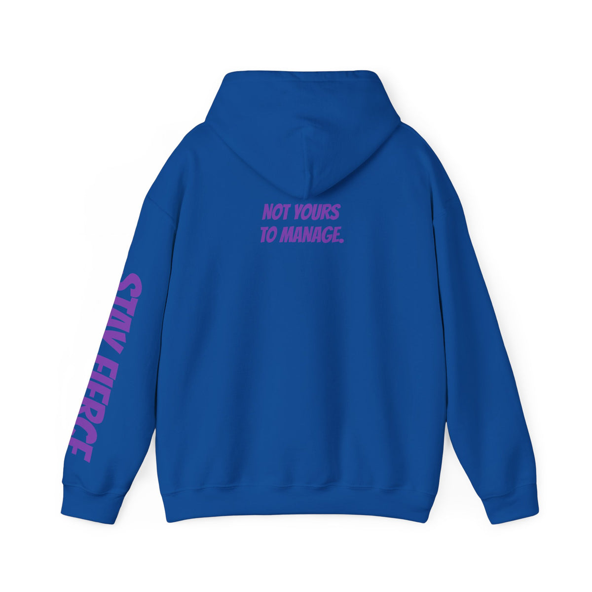 Sassys Not Yours to Manage | Personalized Back-Print Hoodie