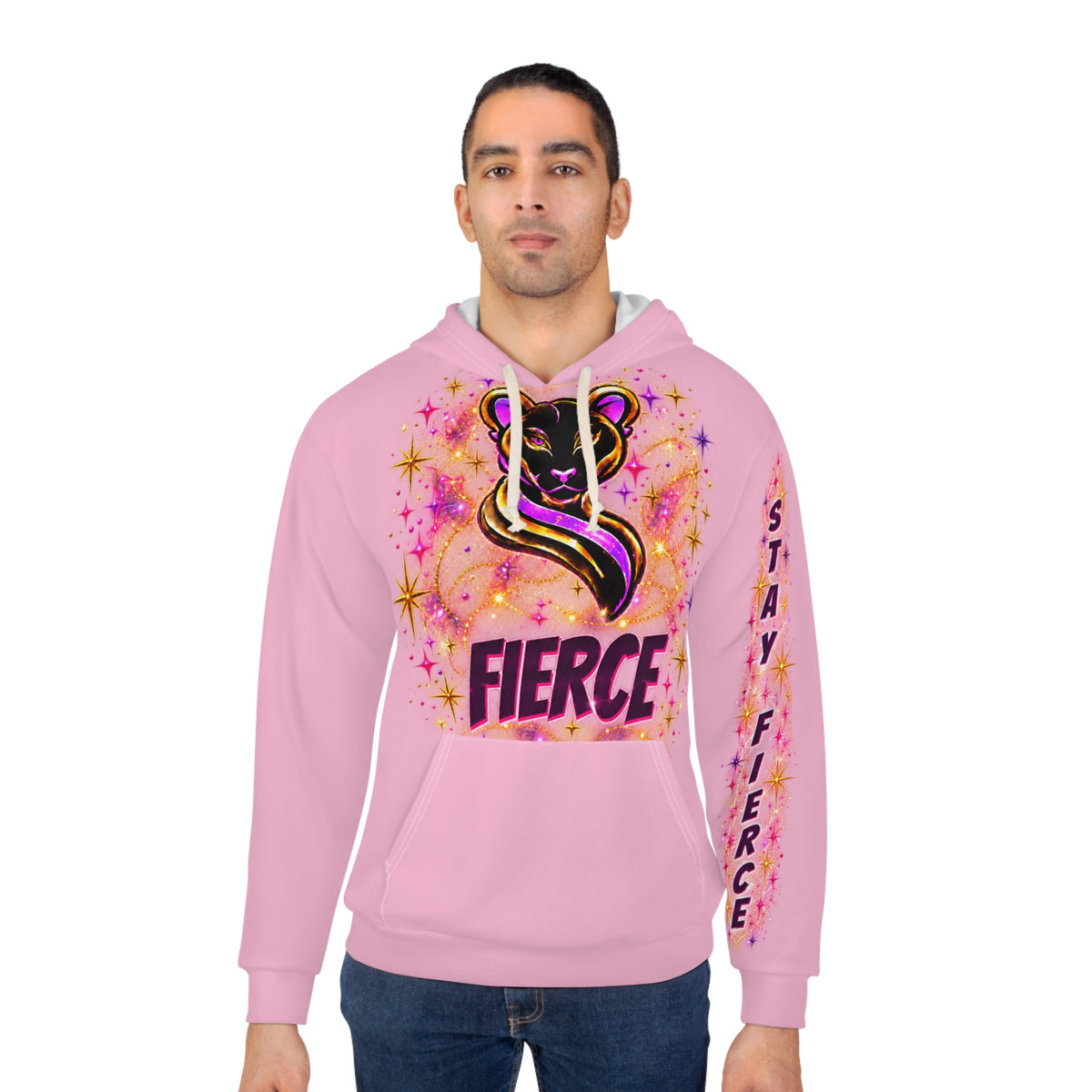 Butterfly Sparkle Lioness | Signature Back AOP Hoodie — No Brand Wording