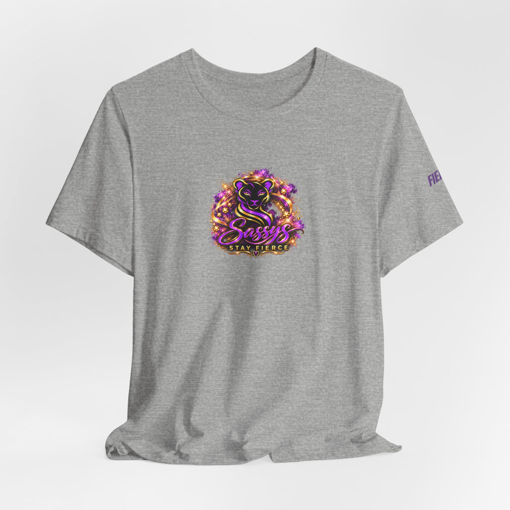 Sassys A Little Sass A Lot of Strength | Personalized Back-Print T-Shirt