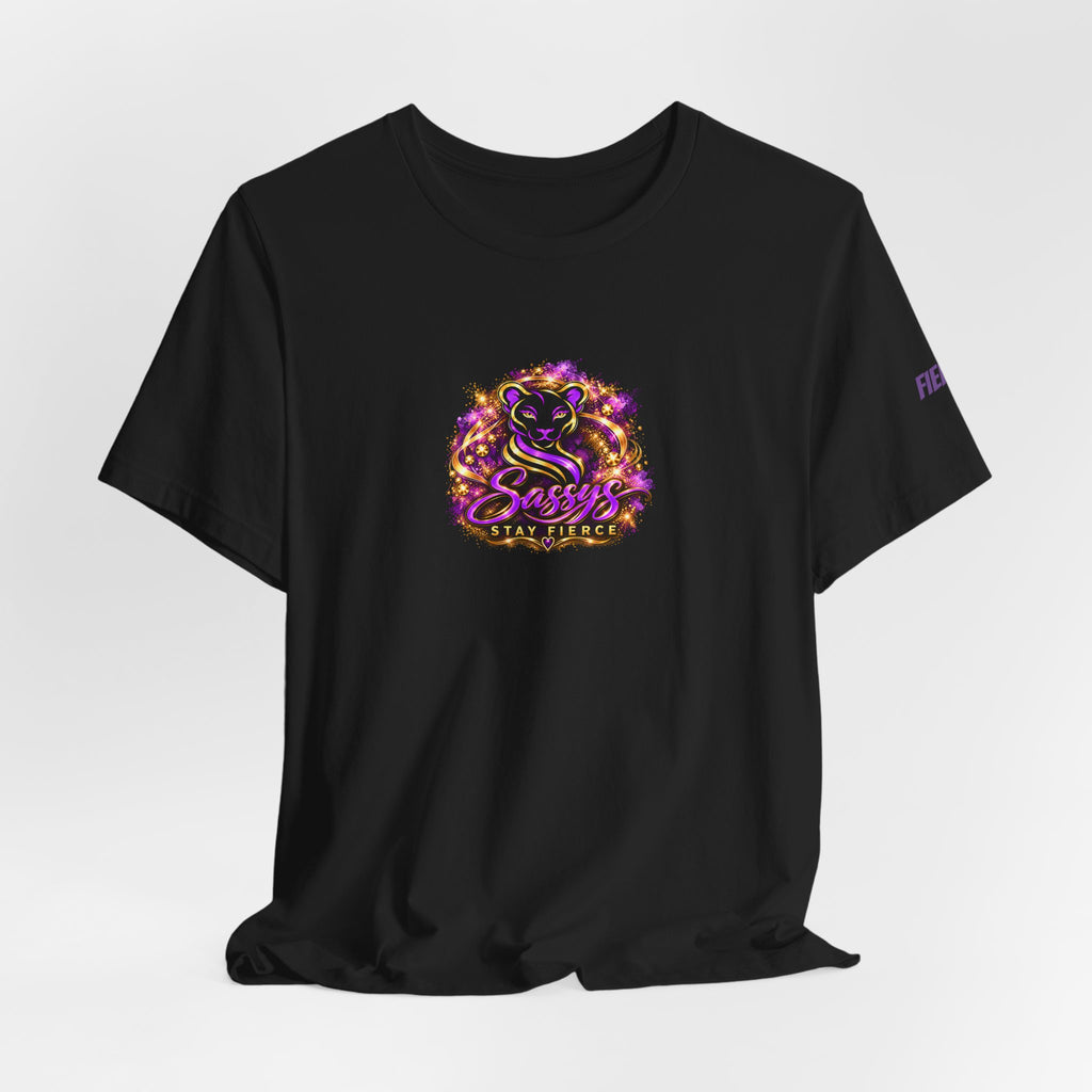 Sassys A Little Sass A Lot of Strength | Personalized Back-Print T-Shirt
