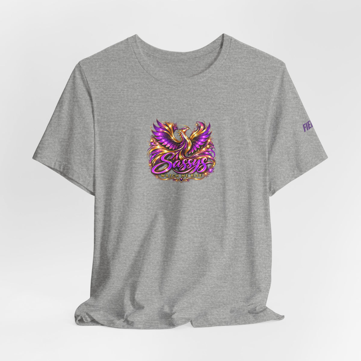 Sassys Watch Me Rise Phoenix | Personalized Chest-Print Tee