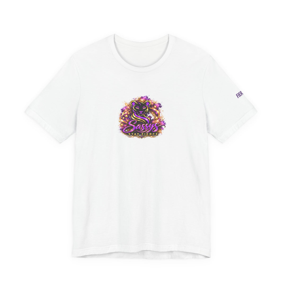 Sassys A Little Sass A Lot of Strength | Personalized Back-Print T-Shirt