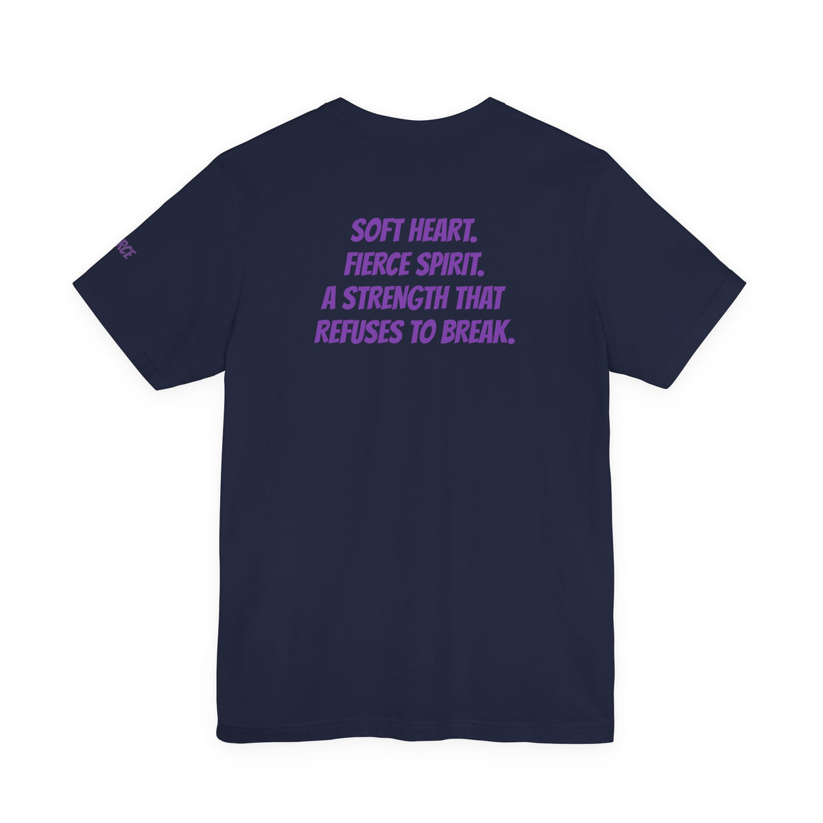 Sassys Soft Heart Fierce Spirit | Personalized Back-Print T-Shirt