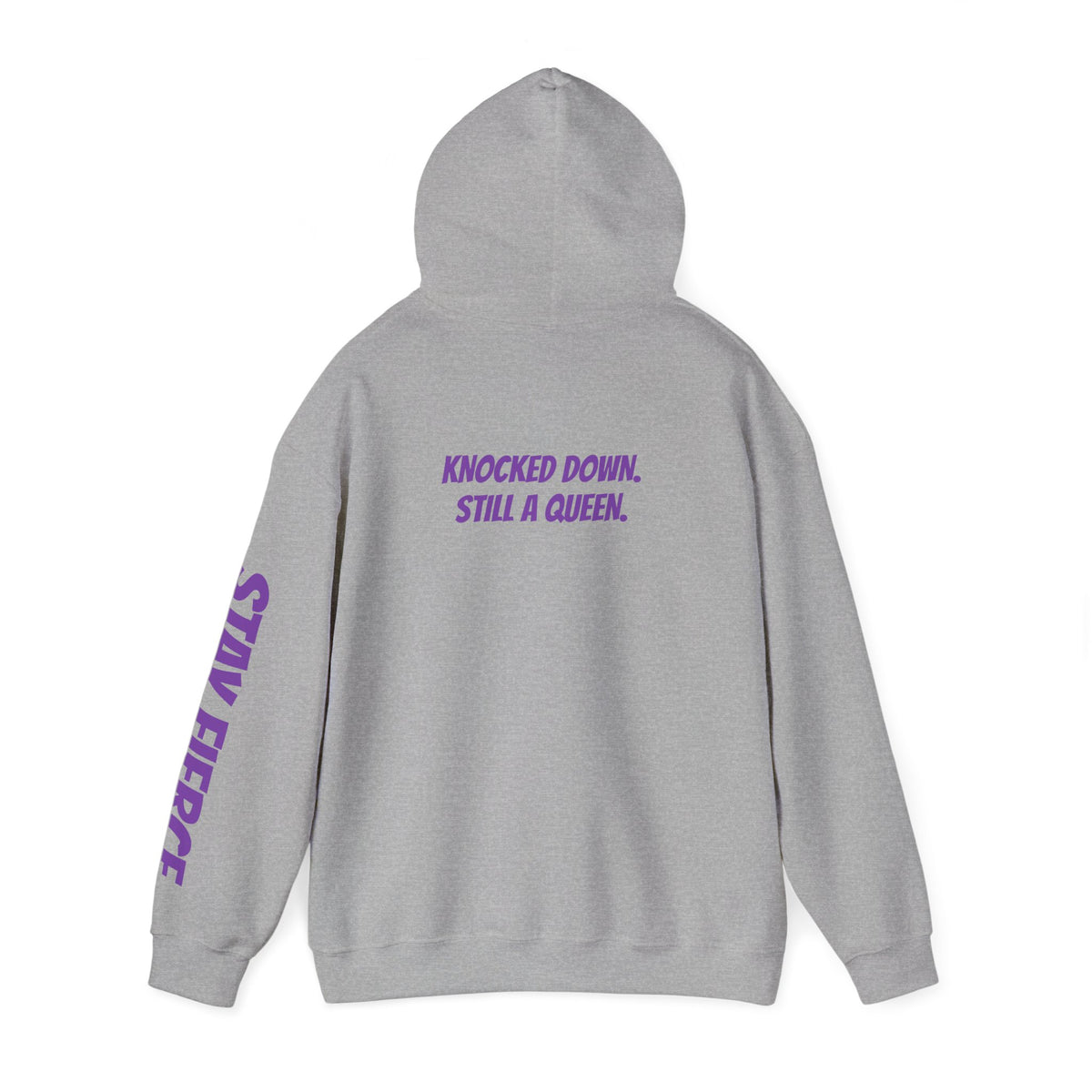 Sassys Knocked Down Still a Queen | Personalized Back-Print Hoodie