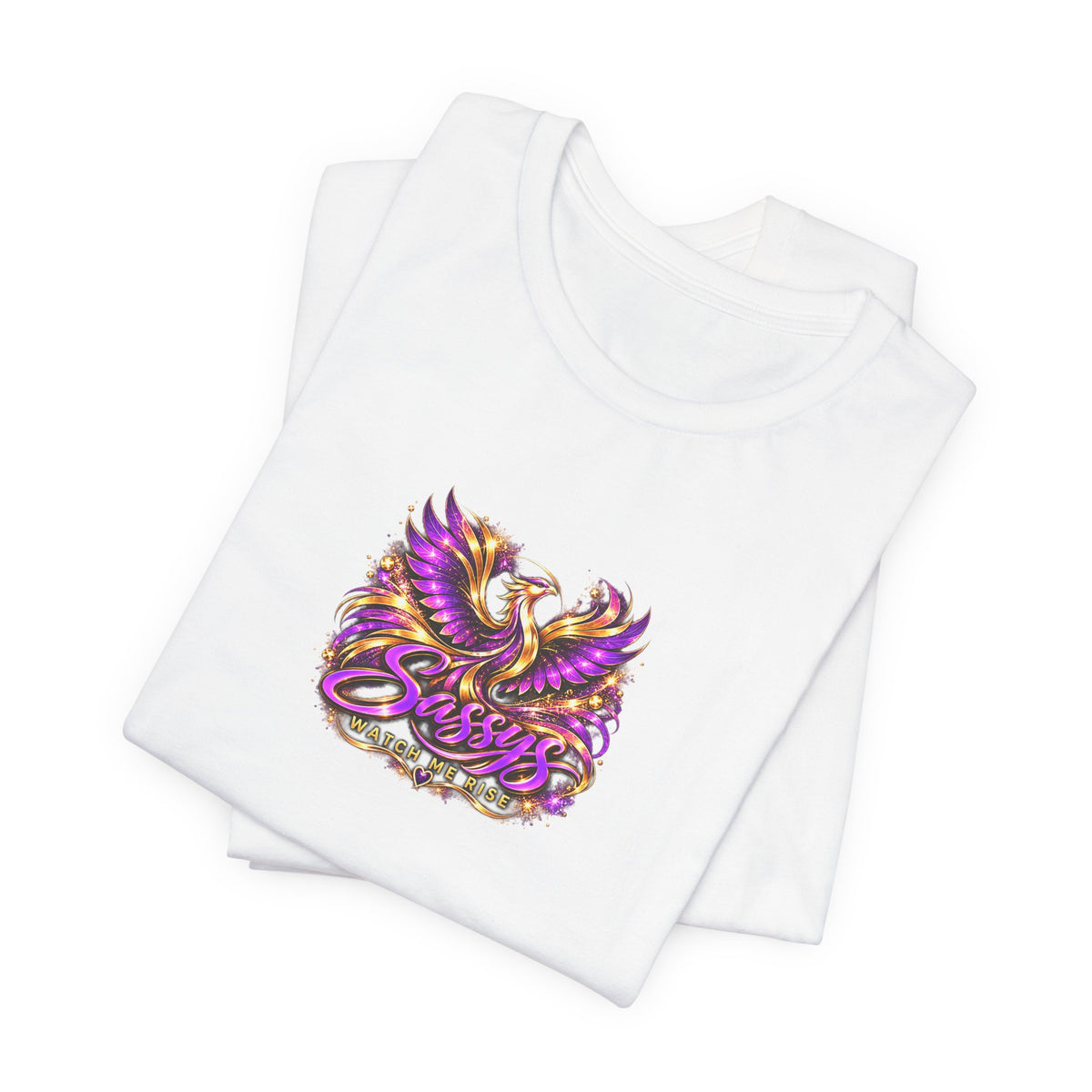 Sassys Watch Me Rise Phoenix | Personalized Chest-Print Tee