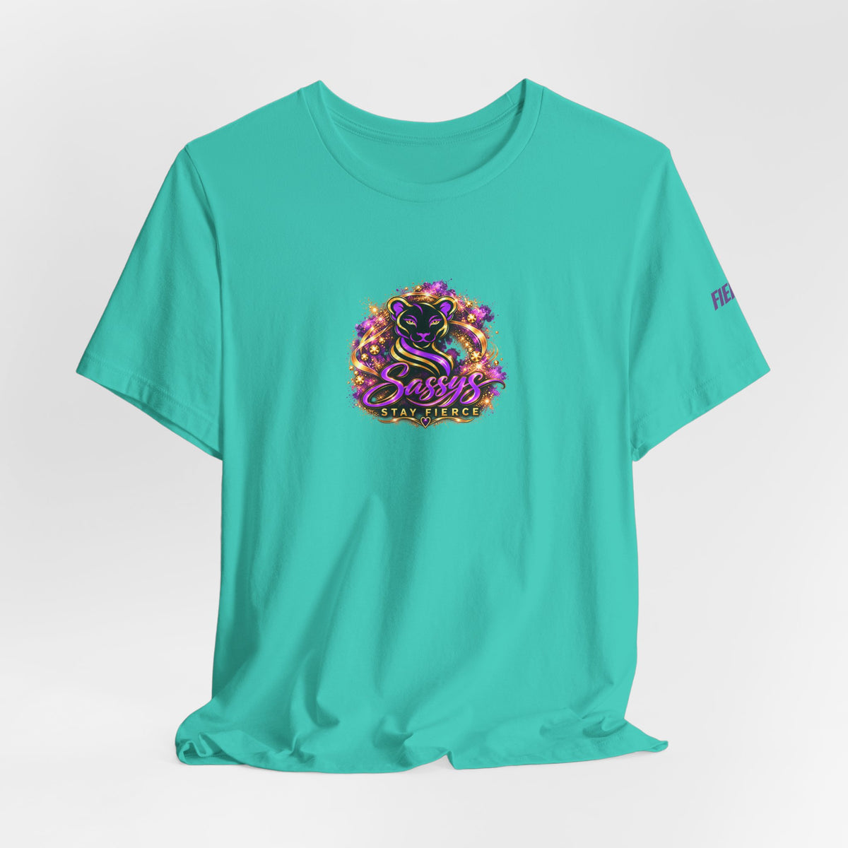 Sassys A Little Sass A Lot of Strength | Personalized Back-Print T-Shirt