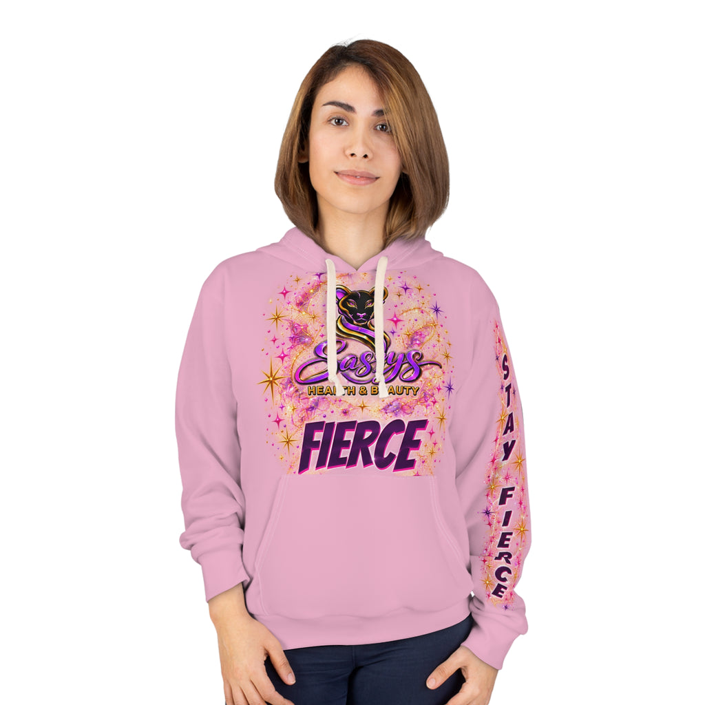 Sassys Butterfly Sparkle | Signature Back AOP Hoodie — Branded Front
