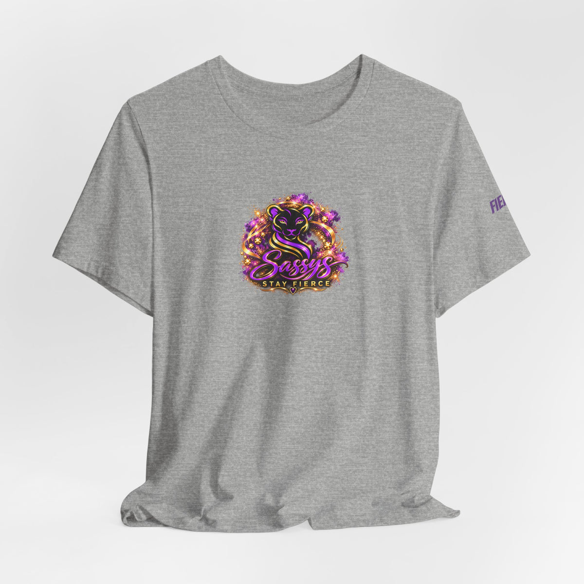 Sassys She Bent She Never Broke | Personalized Back-Print T-Shirt