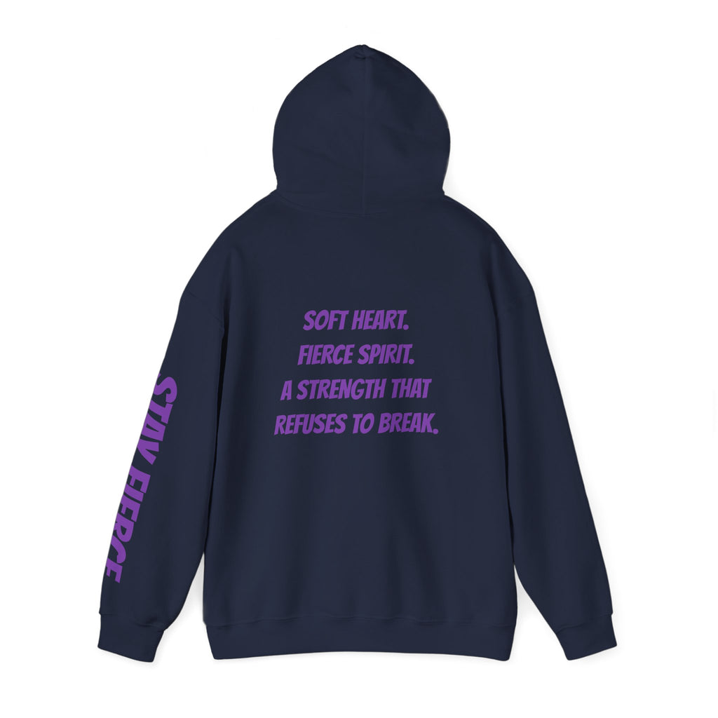 Sassys Soft Heart Fierce Spirit | Personalized Back-Print Hoodie