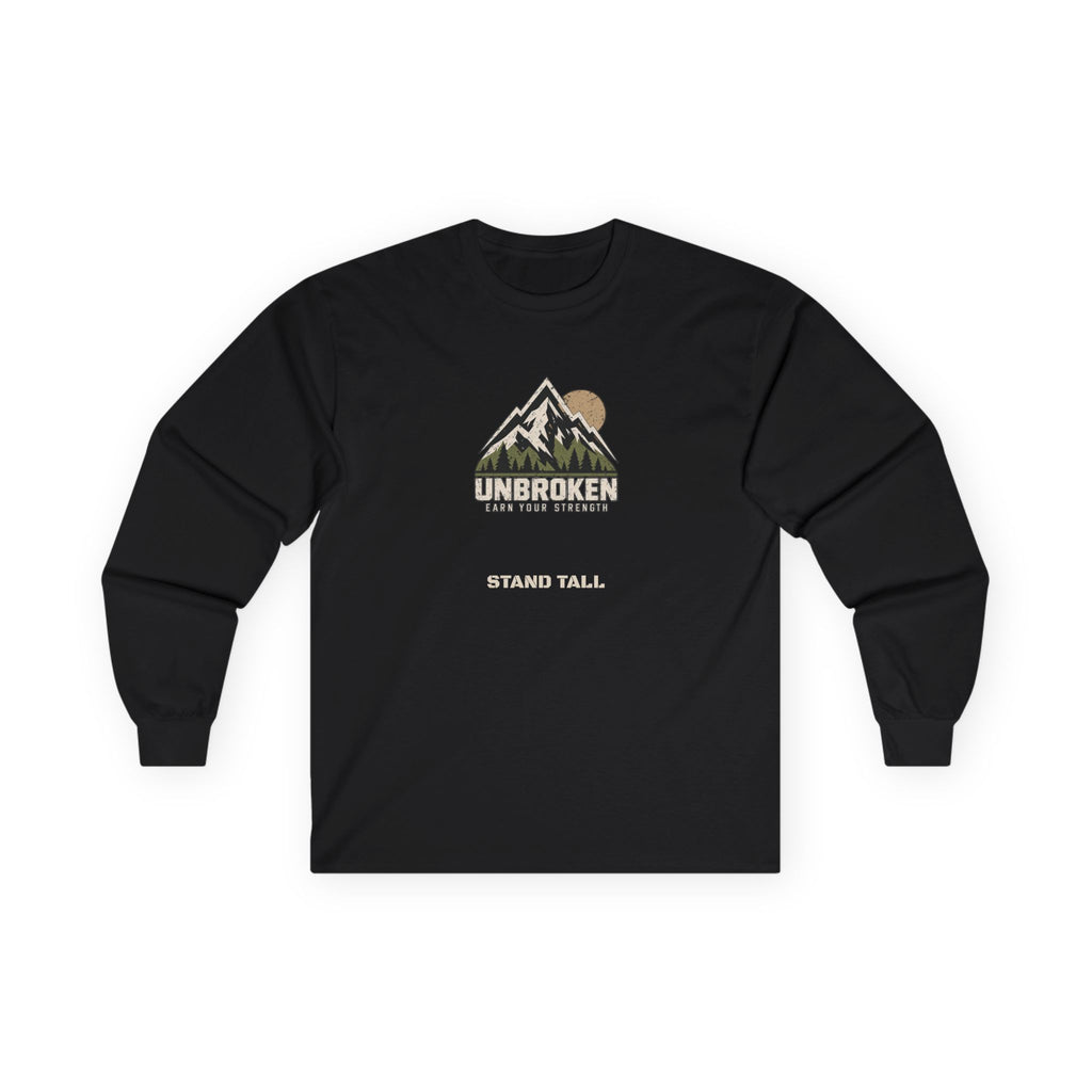 UNBROKEN Mountain | Earn Your Strength Personalized Long-Sleeve Tee