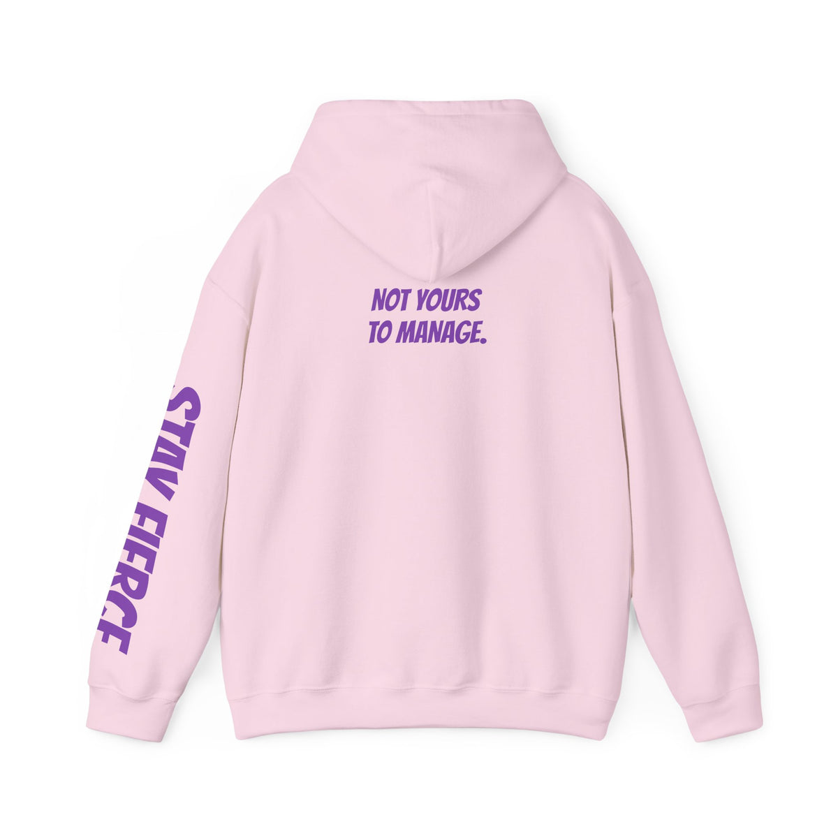 Sassys Not Yours to Manage | Personalized Back-Print Hoodie