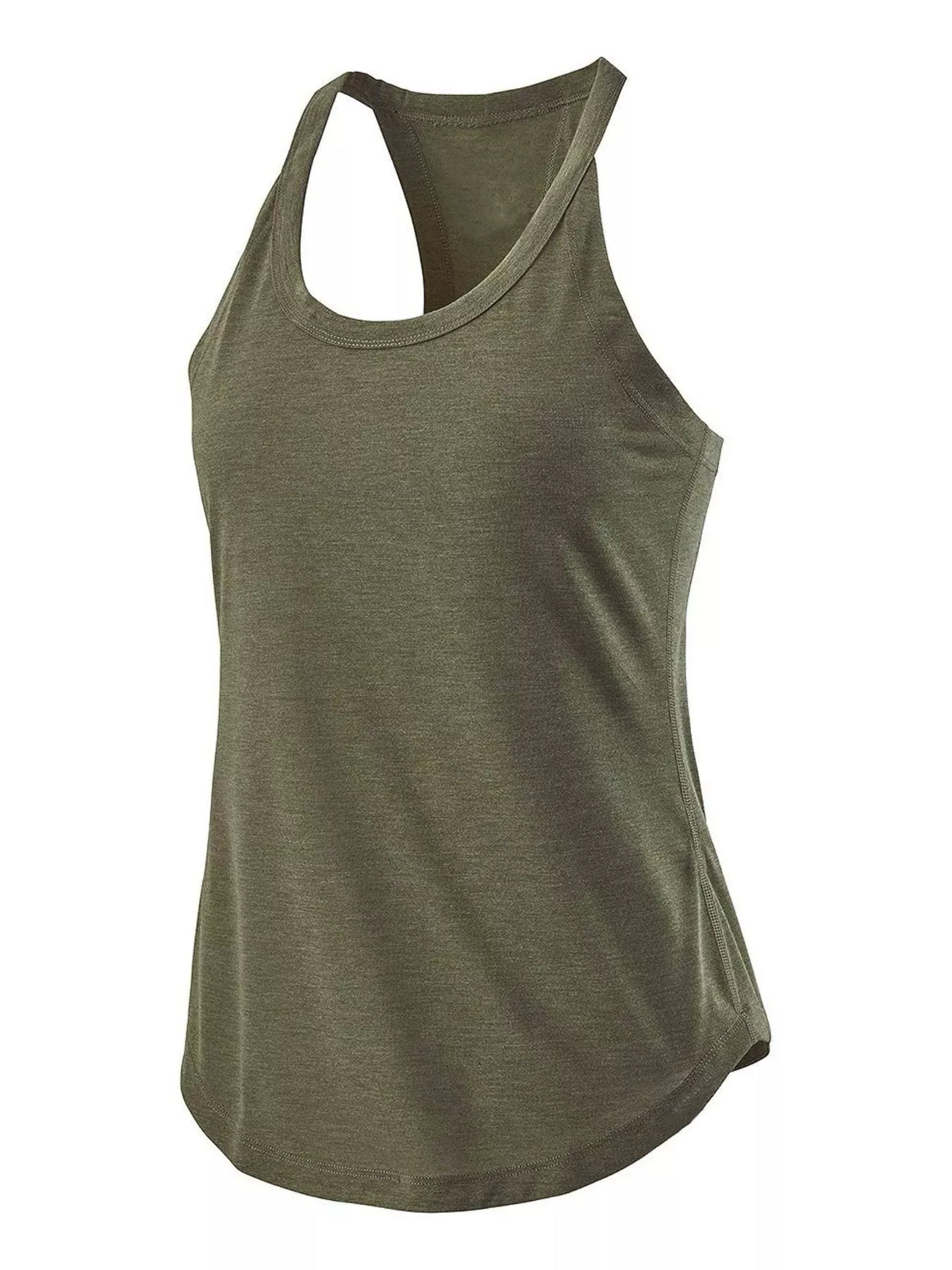 Round Neck Active Tank · detail view