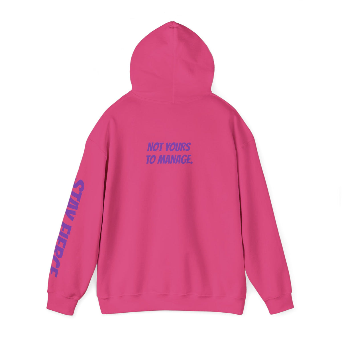 Sassys Not Yours to Manage | Personalized Back-Print Hoodie