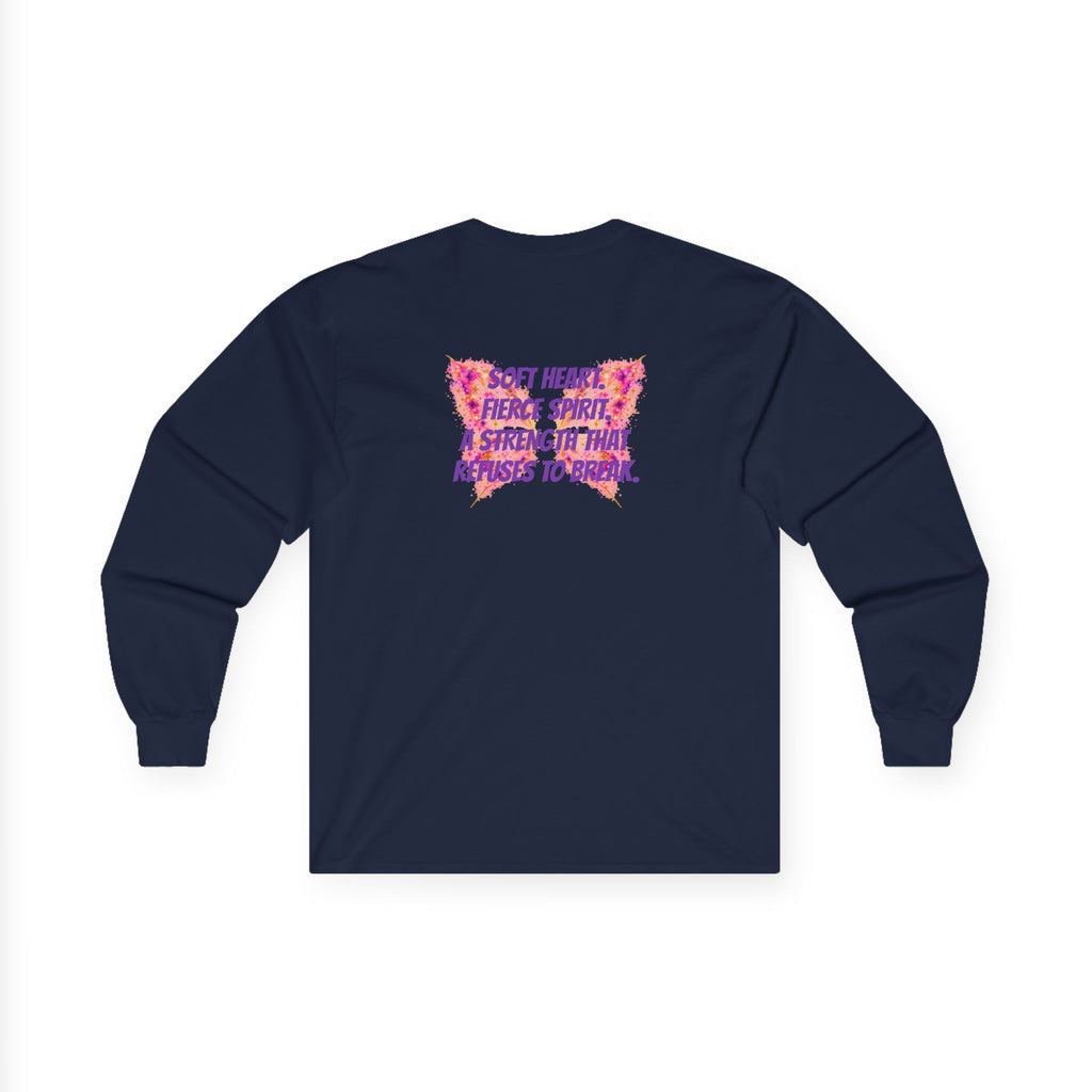 Sassys Butterfly Sparkle | Personalized Long-Sleeve Tee