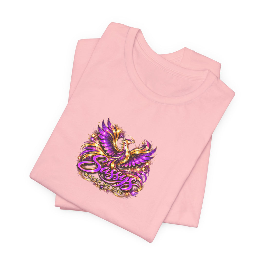 Sassys Watch Me Rise Phoenix | Personalized Chest-Print Tee