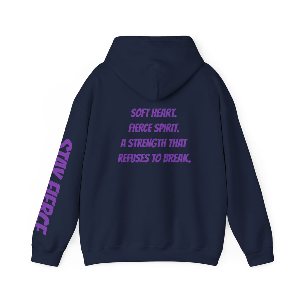 Sassys Soft Heart Fierce Spirit | Personalized Back-Print Hoodie