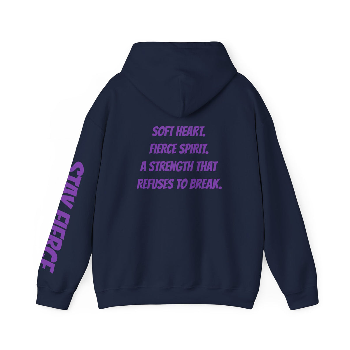 Sassys Soft Heart Fierce Spirit | Personalized Back-Print Hoodie