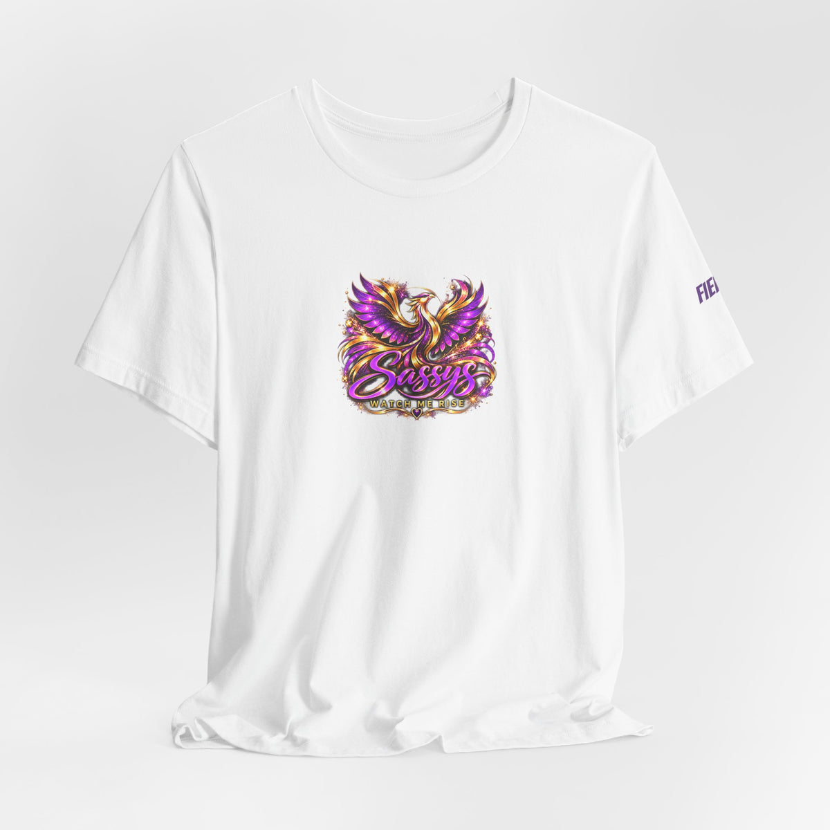 Sassys Watch Me Rise Phoenix | Personalized Chest-Print Tee