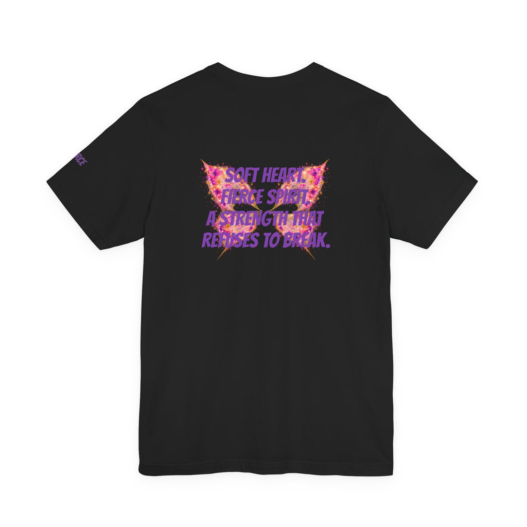 Sassys Butterfly Sparkle | Personalized Back-Print T-Shirt