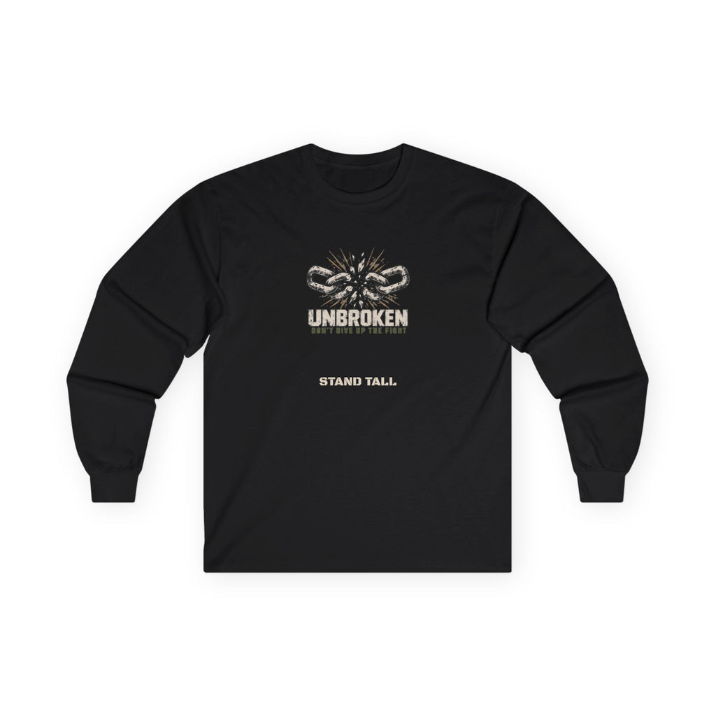 UNBROKEN Broken Chain | Don’t Give Up the Fight Personalized Long-Sleeve Tee