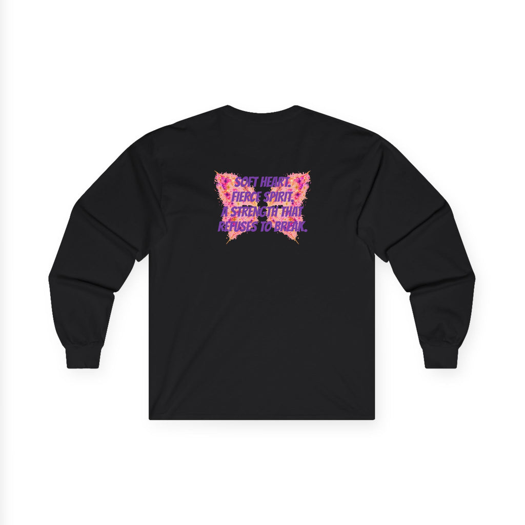 Sassys Butterfly Sparkle | Personalized Long-Sleeve Tee