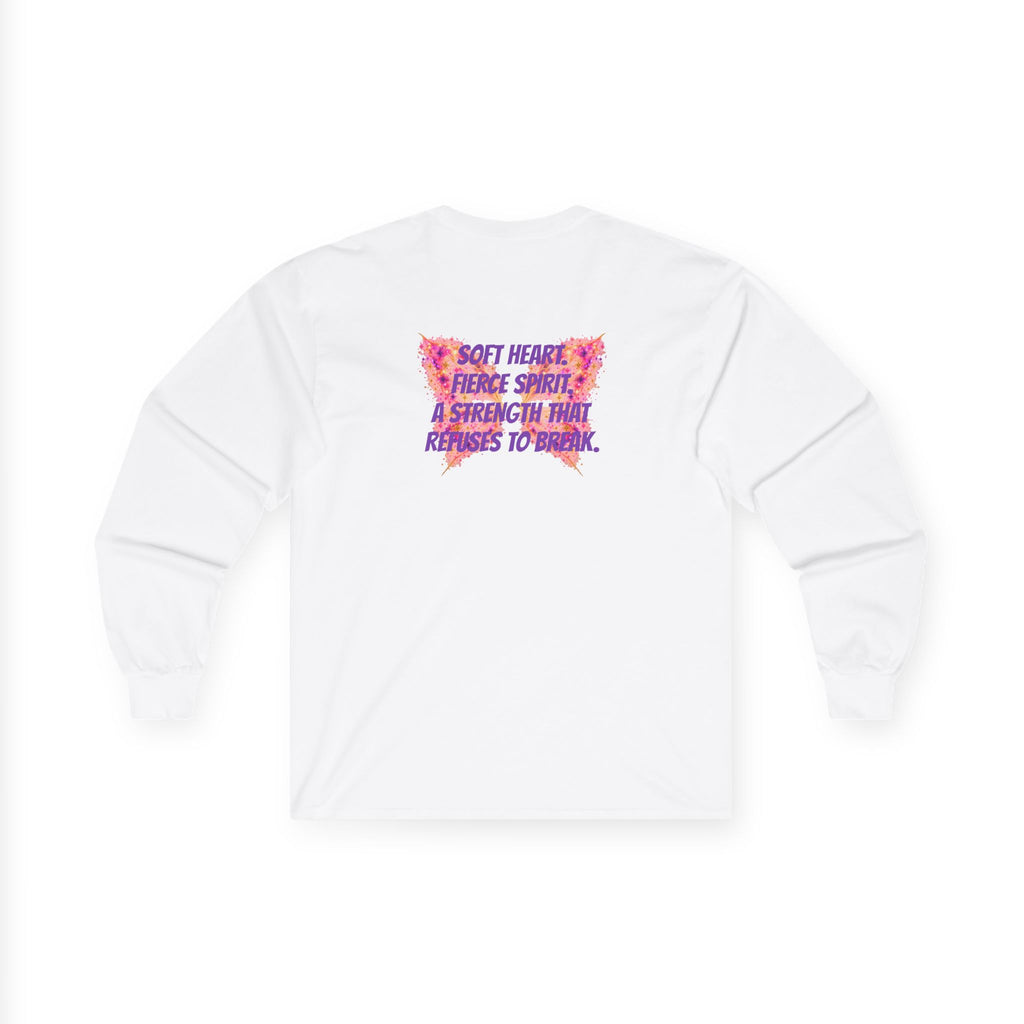 Sassys Butterfly Sparkle | Personalized Long-Sleeve Tee