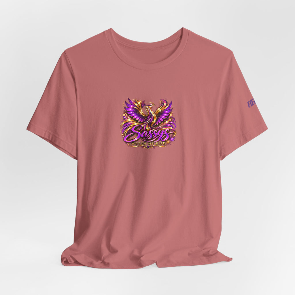 Sassys Watch Me Rise Phoenix | Personalized Chest-Print Tee