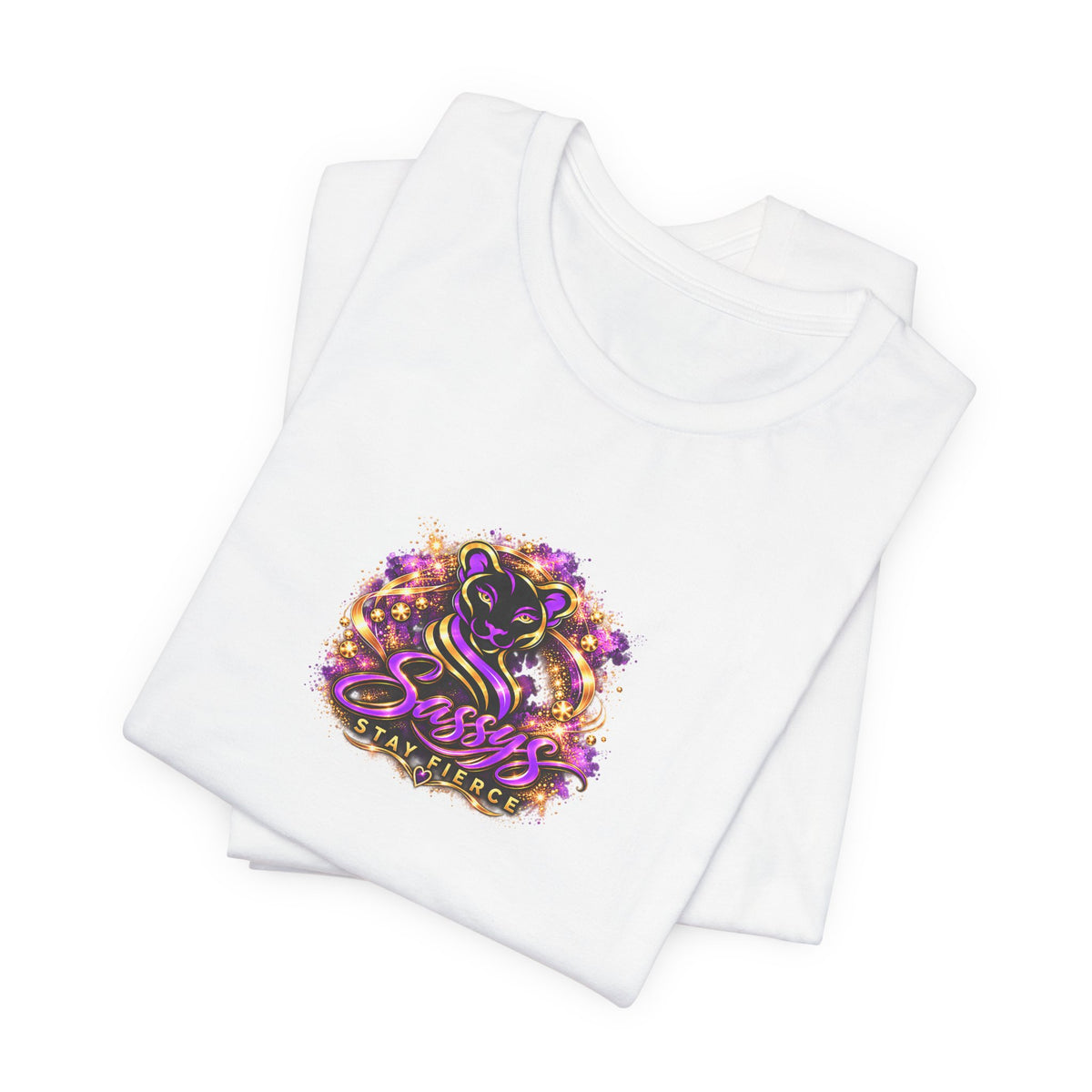 Sassys Soft Heart Fierce Spirit | Personalized Back-Print T-Shirt