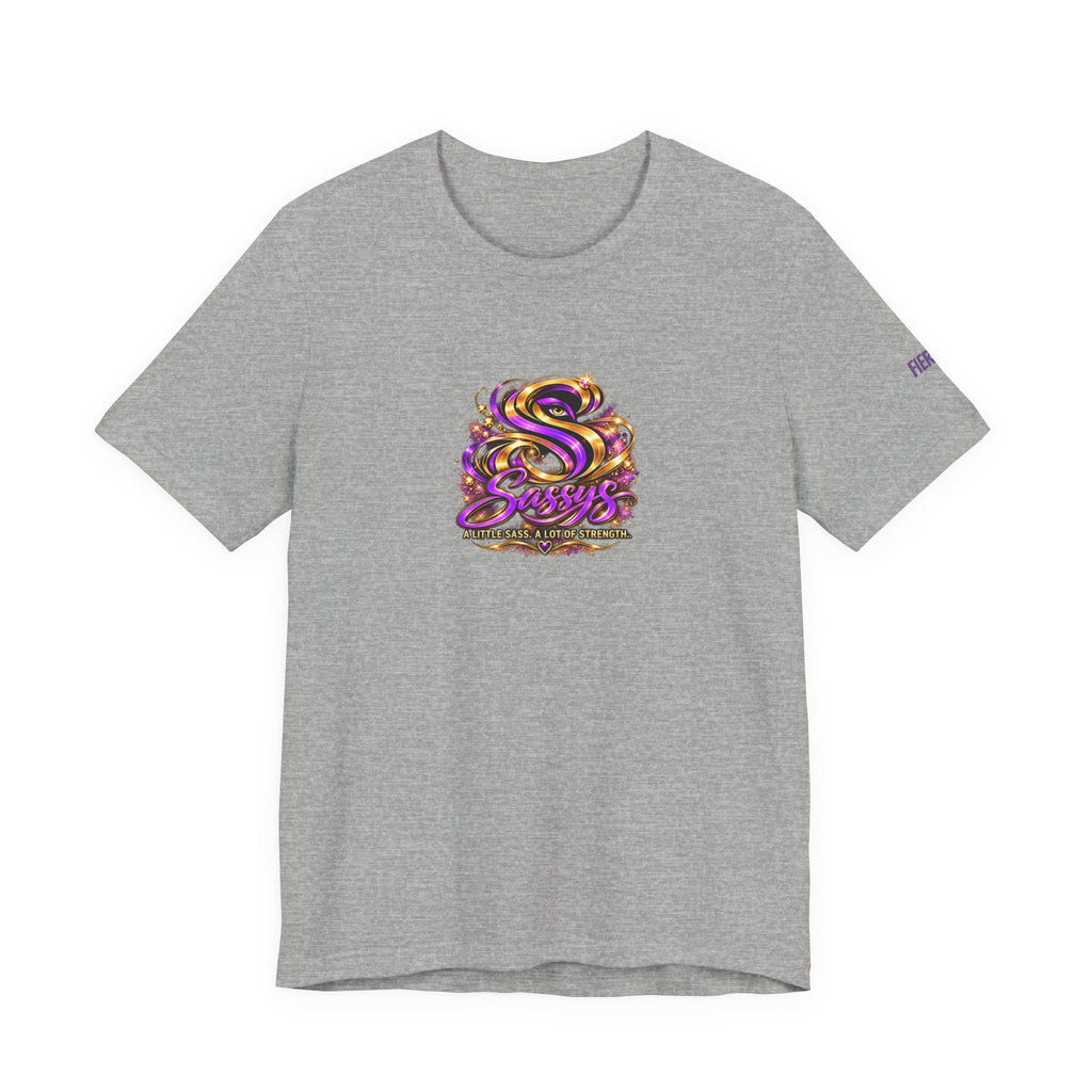 Sassys A Little Sass A Lot of Strength | Personalized Chest-Print Tee