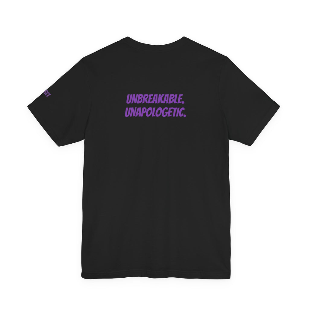 Sassys Unbreakable Unapologetic | Personalized Back-Print T-Shirt