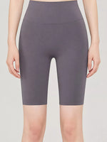 Full Size High-Waisted Seamless Compression Active Shorts Plus Size