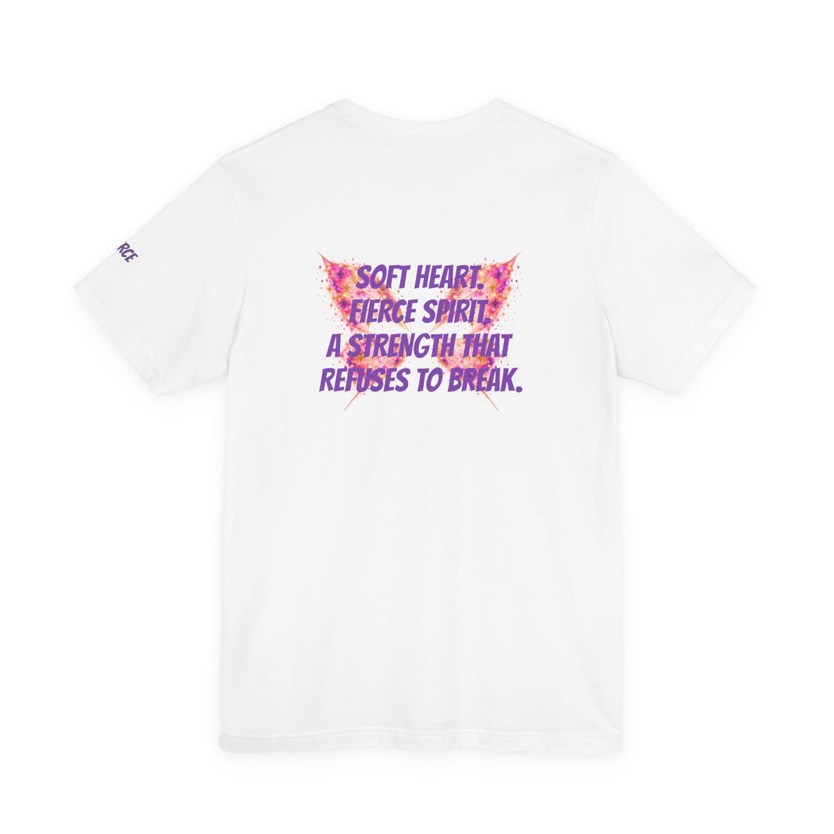 Sassys Butterfly Sparkle | Personalized Back-Print T-Shirt