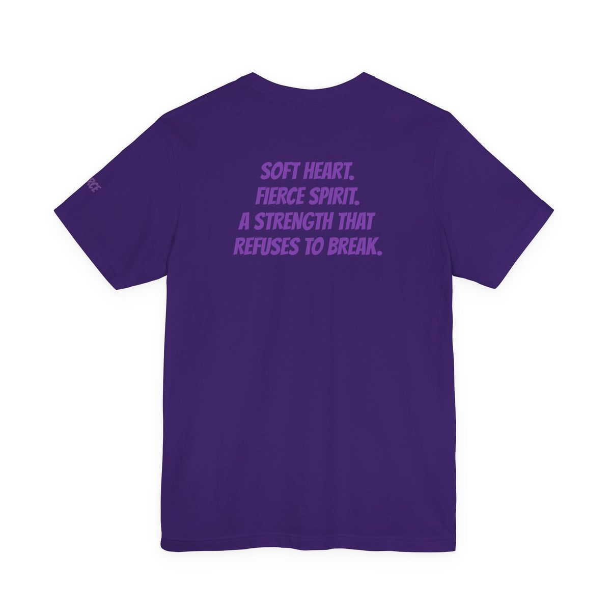 Sassys Soft Heart Fierce Spirit | Personalized Back-Print T-Shirt