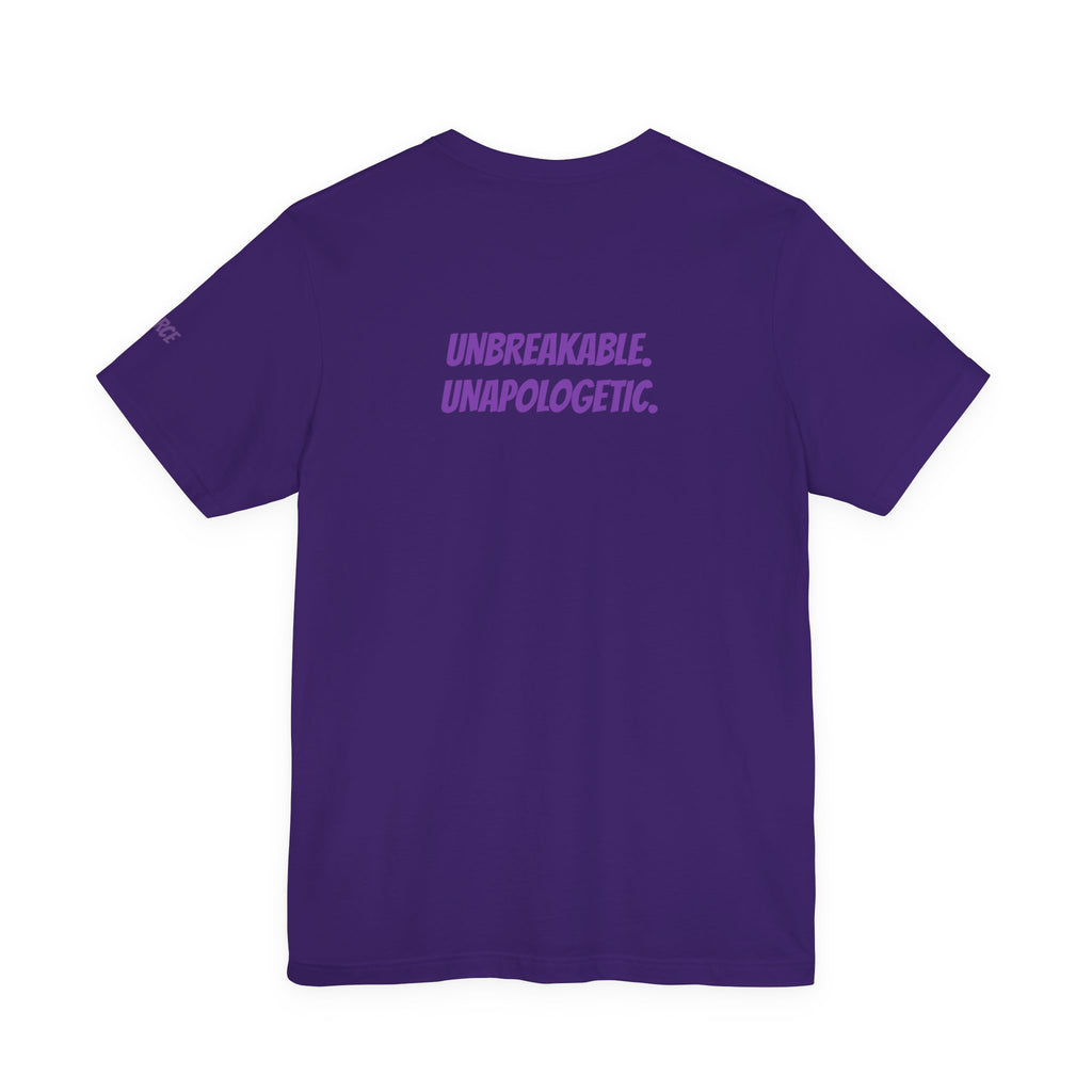 Sassys Unbreakable Unapologetic | Personalized Back-Print T-Shirt