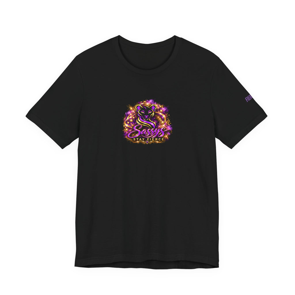 Sassys A Little Sass A Lot of Strength | Personalized Back-Print T-Shirt