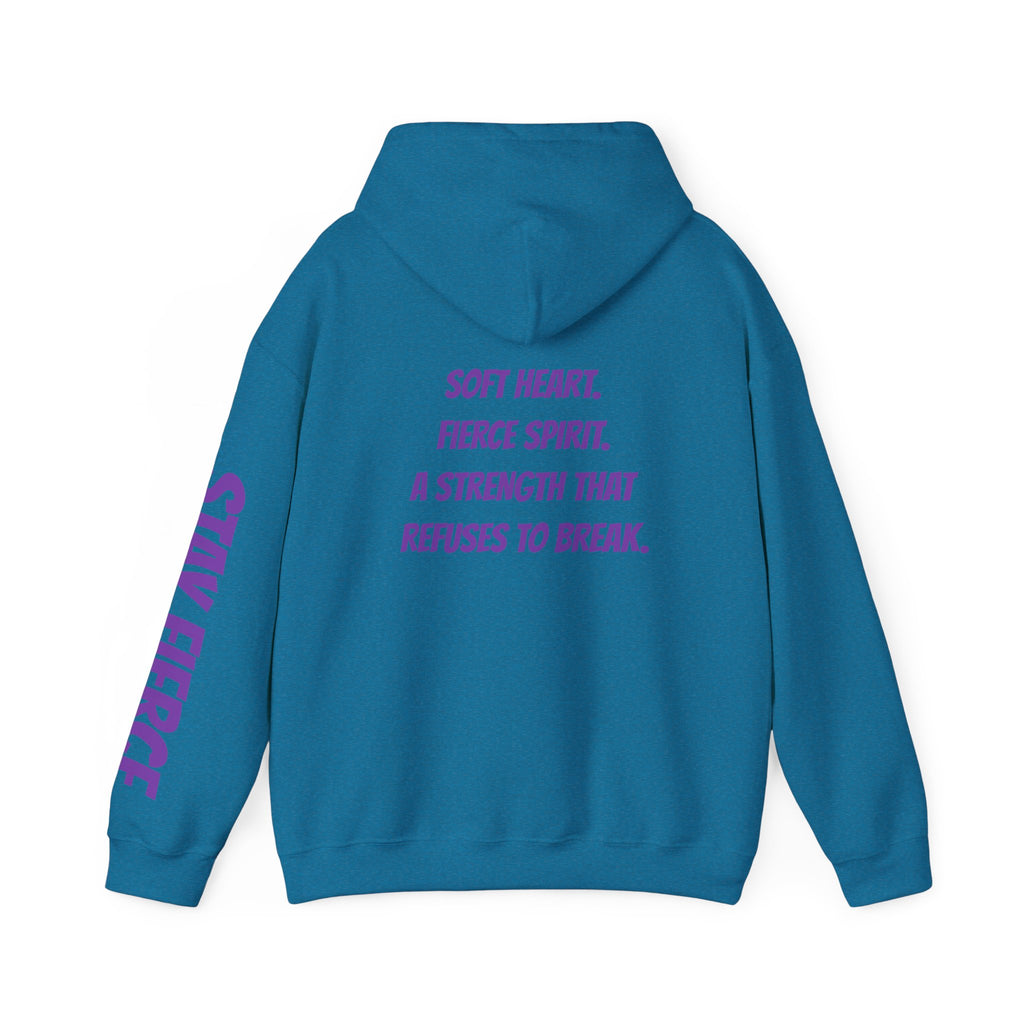 Sassys Soft Heart Fierce Spirit | Personalized Back-Print Hoodie