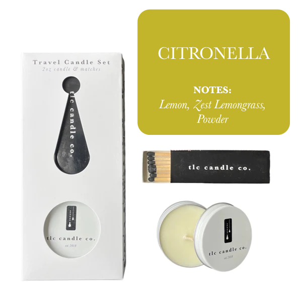 TLC Soy Travel Candle & Matches
