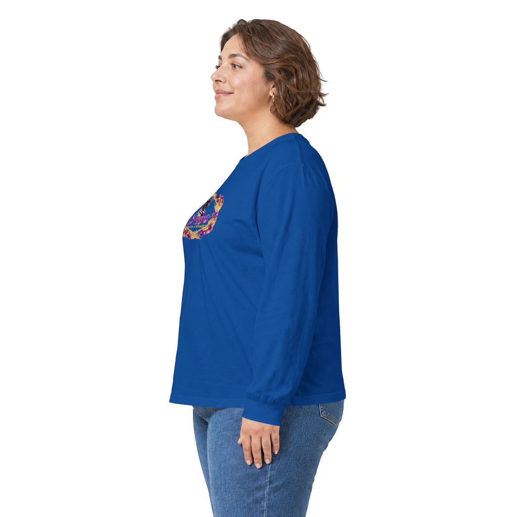 Sassys Butterfly Sparkle | Personalized Long-Sleeve Tee