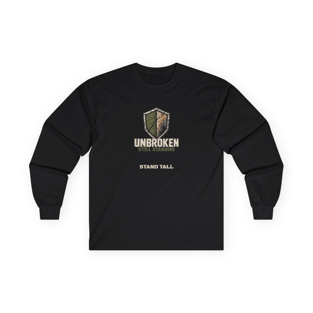 UNBROKEN Shield | Still Standing Personalized Long-Sleeve Tee